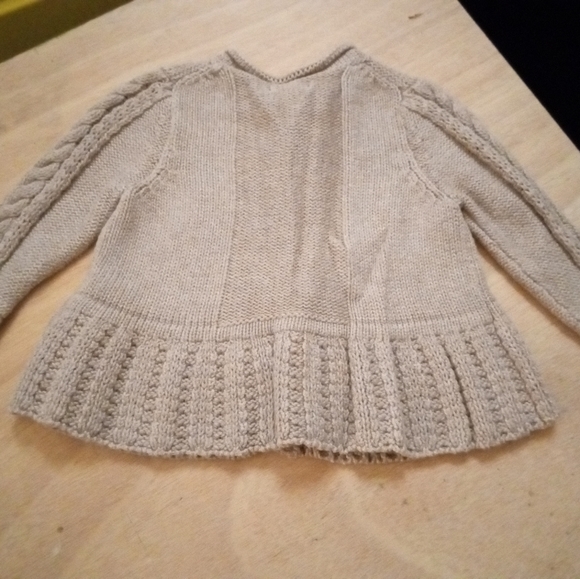 3-6m Baby Gap Tan Knitted Button Down Sweater - Picture 6 of 6